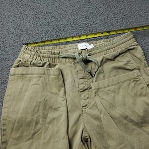 TOPMAN Drawstring Jogger Chino Pants Beige Green Mens 30 x25
